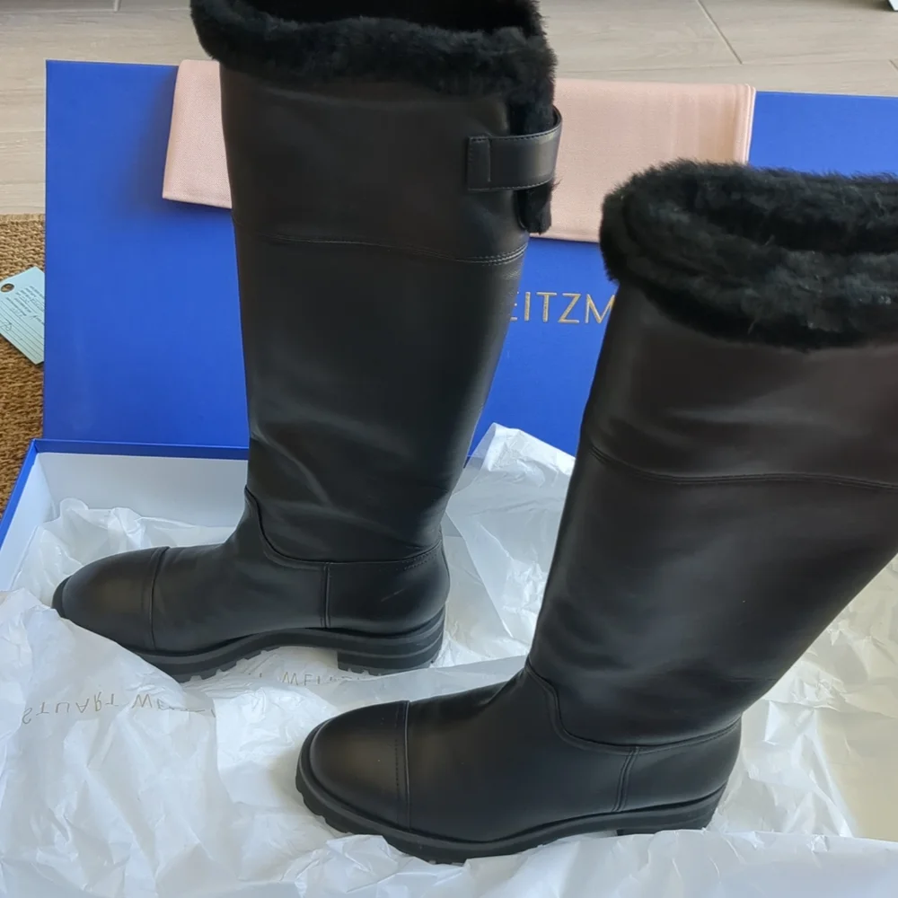 Stuart Weitzman Alpine Cozy Boots 37 or 6.5 With Box